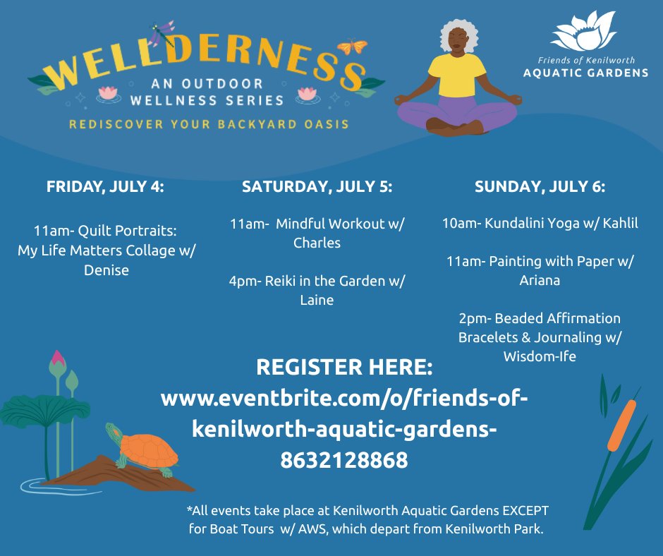 Join us this weekend for some WELLderness fun in the gardens! Please use the link below to register: eventbrite.com/o/friends-of-k…