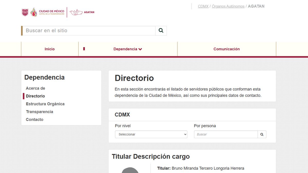 La página de <a href="/AgatanCdmx/">Agencia de Atención Animal</a>  está totalmente desierta. No hay directorio, no hay nada, ¿en qué han convertido esta institución? <a href="/ClaraBrugadaM/">Clara Brugada Molina</a>