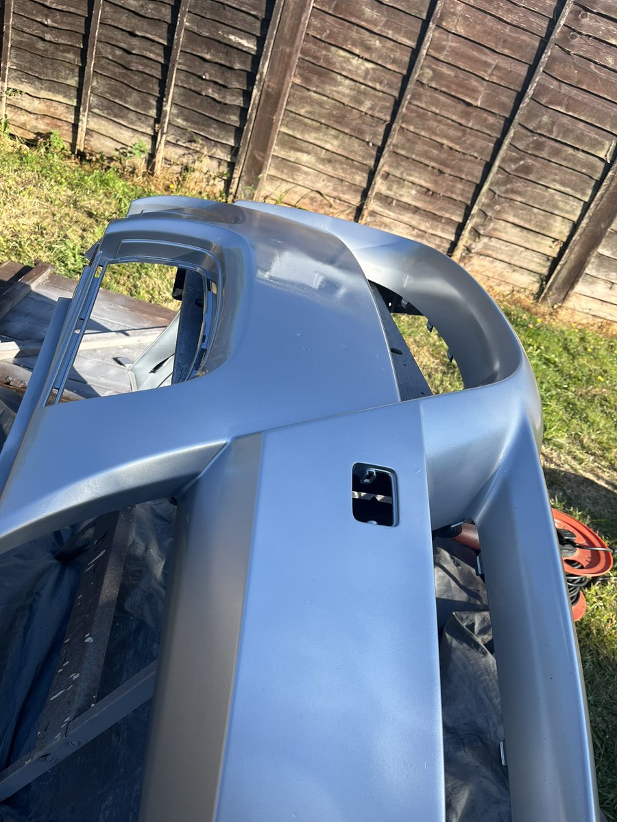 BMW M Sport E91 Front Bumper Refurb in Titan Silver, Done and Ready ✅