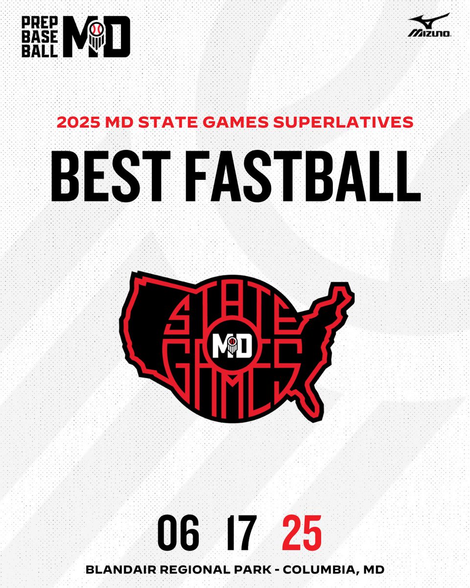 PrepBaseballMD's tweet photo. 💎 MD State Games Superlatives 💎

⭐ Best Fastball*_

Our staff highlights 8️⃣  arms that showcased the BEST FASTBALL at the event.

Who made the list? See it all here 👇-

🔗: https://t.co/L2UsIl3fz4 https://t.co/Fu2yv77MLy