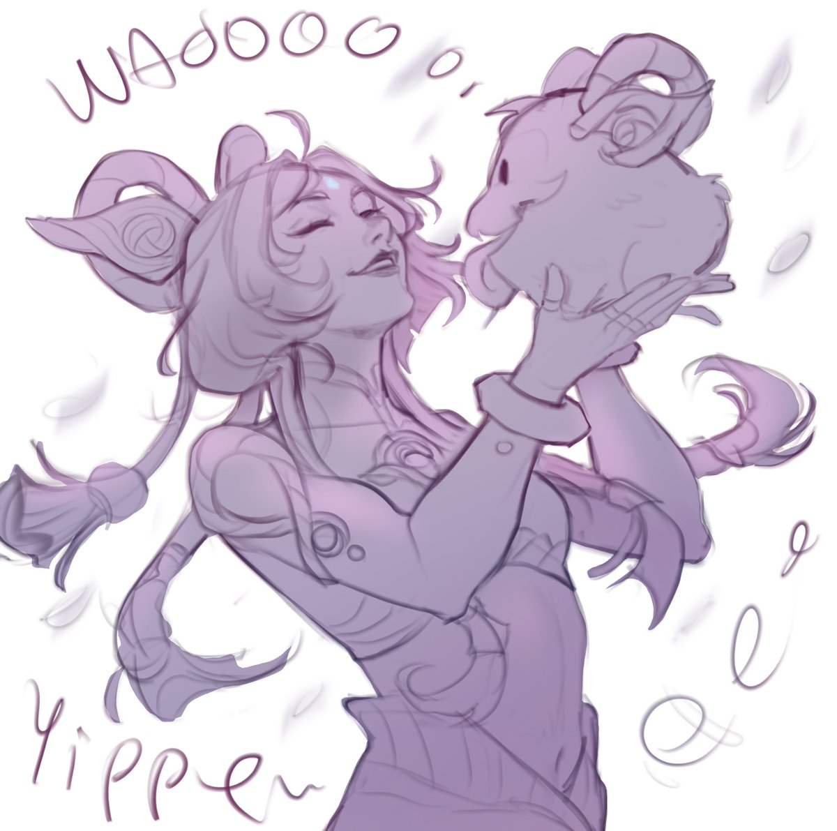 Cute #Yunara sketch with the Yunara Poro 🤍✨

#LeagueOfLegends #poro #ArtofLegends #leagueoflegendsfanart