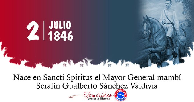 Serafín Sánchez es considerado uno de los más ilustres guerreros espirituanos y un símbolo de la lucha por la independencia de #Cuba, destacado por su liderazgo militar y compromiso político durante más de 120 combates en las tres guerras.