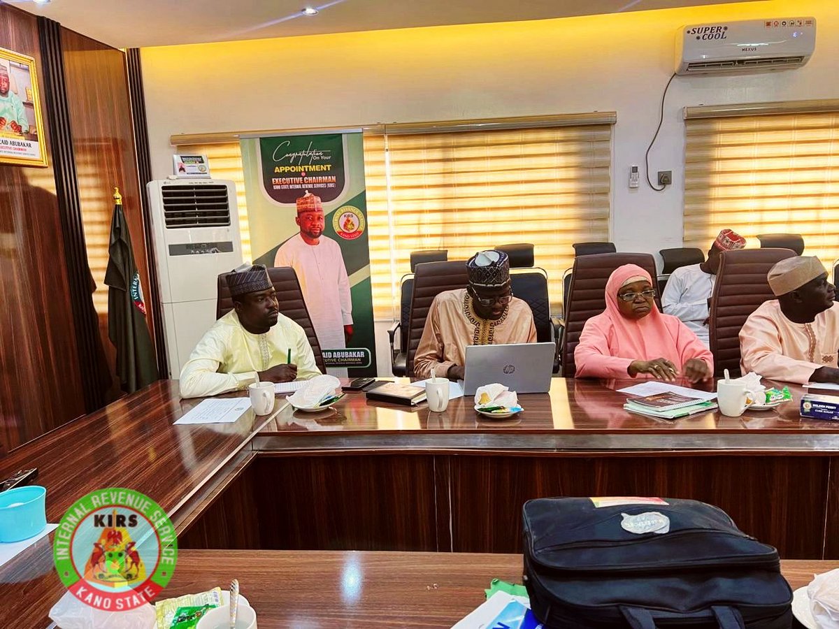 Kirsonline's tweet photo. KIRS welcomes Sokoto State IRS on a courtesy visit, fostering collaboration &amp; knowledge sharing in tax admin. Strengthening partnerships for revenue growth! 
#KIRS #TaxAdministration #Collaboration https://t.co/ehqFOQbWLb