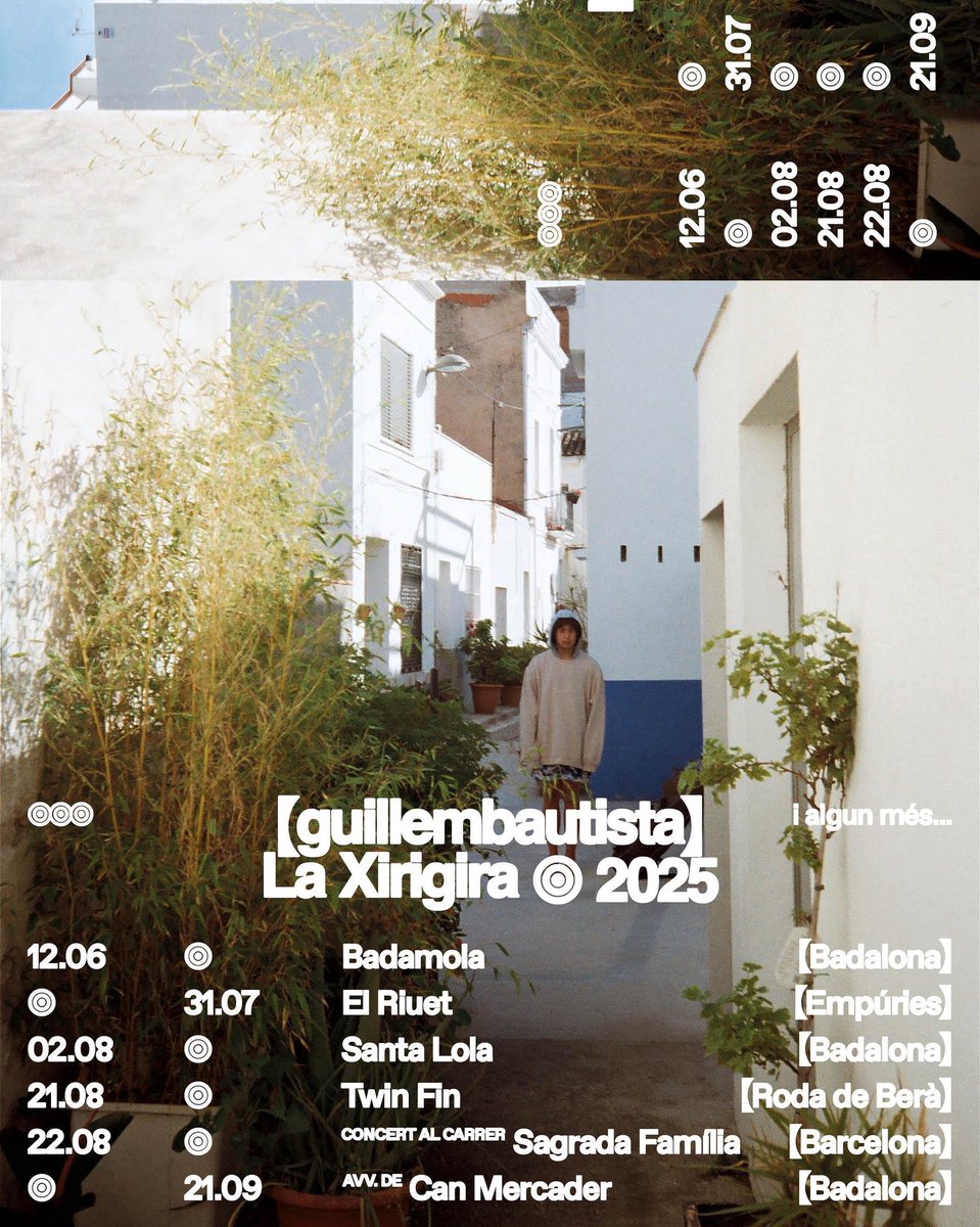 La Xirigiraaaaaaaaaa🩵💙🤍🌊aquest juliol i agost concerts a peu de platja, a peu de carrer i on digueu🫡  🌻🍀✨🪵🫶🏽😍 

us envio molta energia x l'estiu i x aguantar aquesta CALOR!!🌪️ 

on ens veieeeemm??? 🍒🍏🍋🍉

un petonett, g🌊🌊🌊