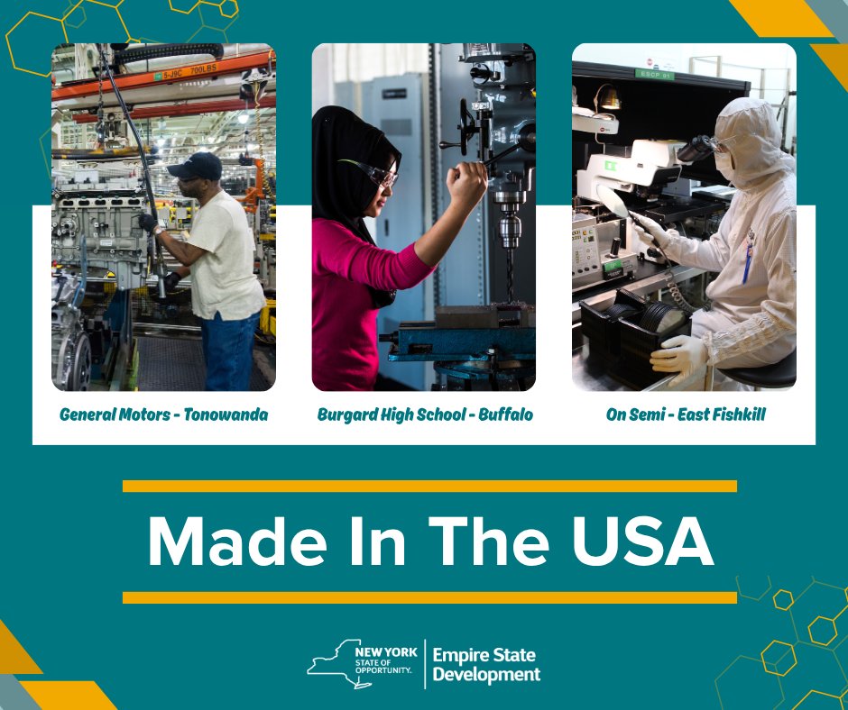 Empire State Development (@empirestatedev) on Twitter photo From semiconductors to handcrafted goods, New York is proud to be a leader in American-made products. On Made in USA Day, we celebrate the people and businesses that fuel our economy and create jobs all across the state. 🧰🏭 From semiconductors to handcrafted goods, New York is proud to be a leader in American-made products. On Made in USA Day, we celebrate the people and businesses that fuel our economy and create jobs all across the state. 🧰🏭