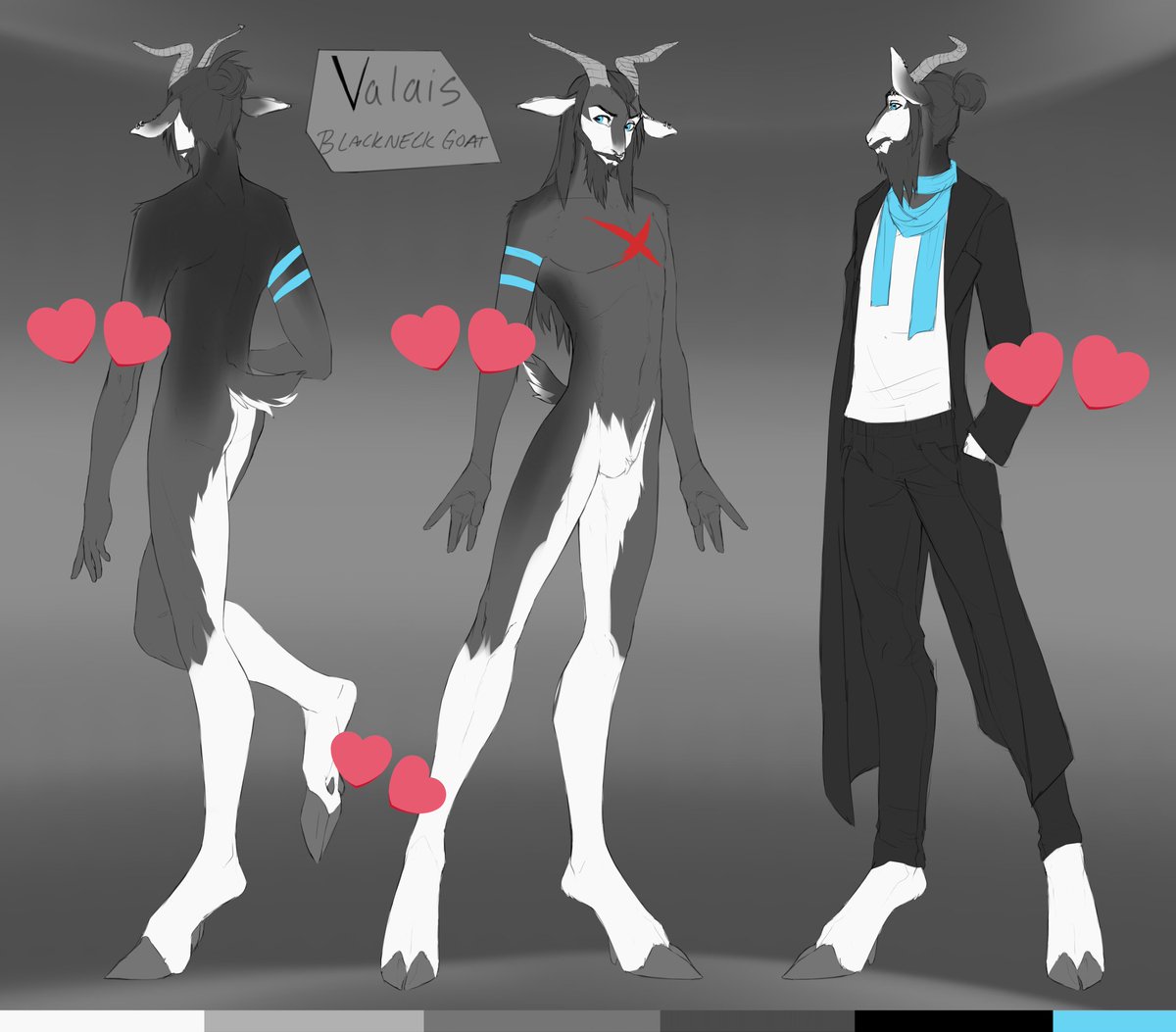 cassdahgoat's tweet photo. Valias

He has so much art, I cant even go into it.

You'll be getting both of his designs, and all his art. A lot of the dark of him is with Cass.

Honestly, just want him to go to a good home. Hes got a minimum of a thousand dollars worth of art.
$400 or offer
18+ only https://t.co/DRi2MFRAJX