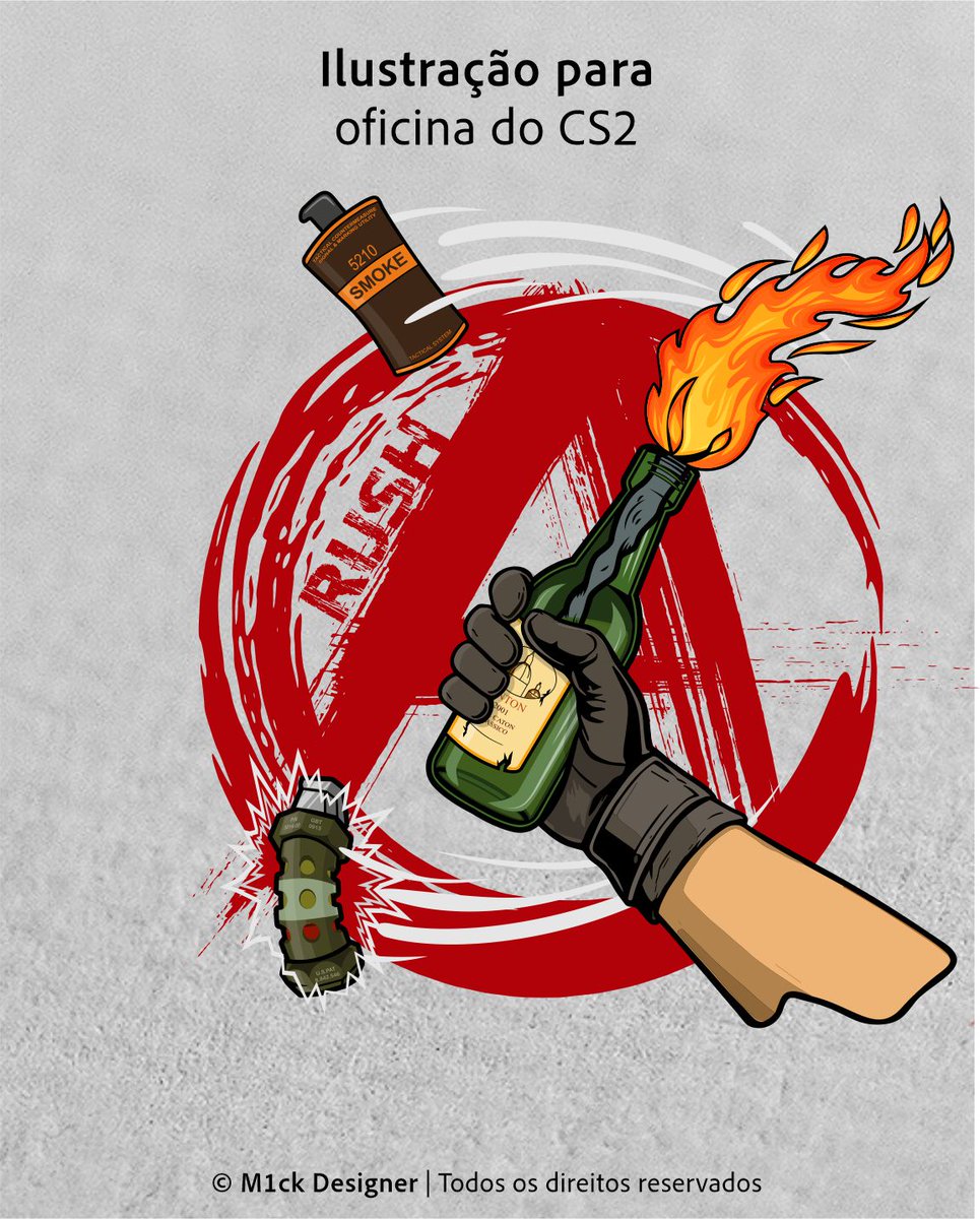 RamonM1ck's tweet photo. Mais uma ilustra lançada na oficina da Steam do CS2.
Essa ilustra faz parte de uma coleção que estou criando que demonstra ações realizadas dentro do jogo.
Me segue ai que em breve tem mais...

#ilustração #steam #cs2 #rusha #rush #oficinasteam #counterstrike #fps #ilustra https://t.co/2lD2bEfRQa