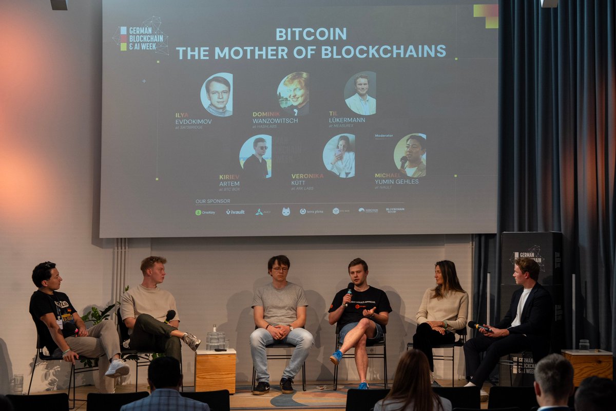 🟠 Panel Recap: BITCOIN – THE MOTHER OF BLOCKCHAINS

As one of the final panels of #GermanBlockchain &amp; AI Week, we closed with a powerful and thoughtful discussion on the origins, present role, and future potential of Bitcoin, the original and foundational layer of the blockchain