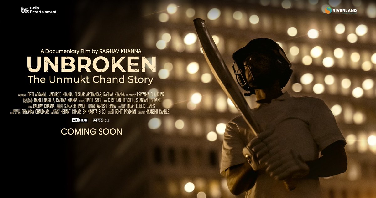 UnmuktChand9's tweet photo. Some journeys begin after the dream breaks.
Unbroken: The Unmukt Chand Story — a film about second chances, resilience, and chasing your truth beyond the spotlight.
Coming soon. 🎬
#Unbroken #UnmuktChand #Cricket #SportsDoc #Resilience #Documentary #StreamingSoon https://t.co/t5hha27BmH