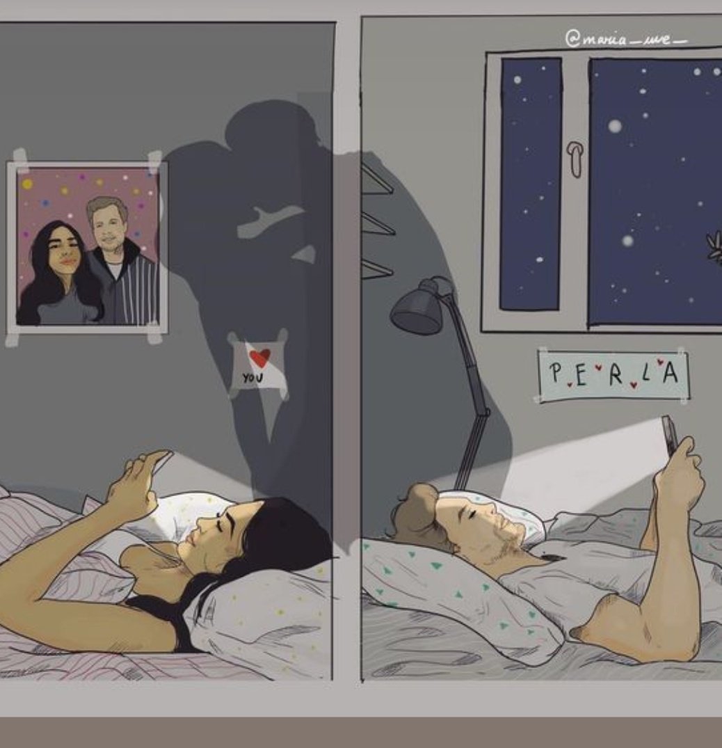 This is probably how it's going right now in different cities .....Karan and Teju everyday . 🧿
Tired after a hard day of work and coming back to their peace. 
#TejRan