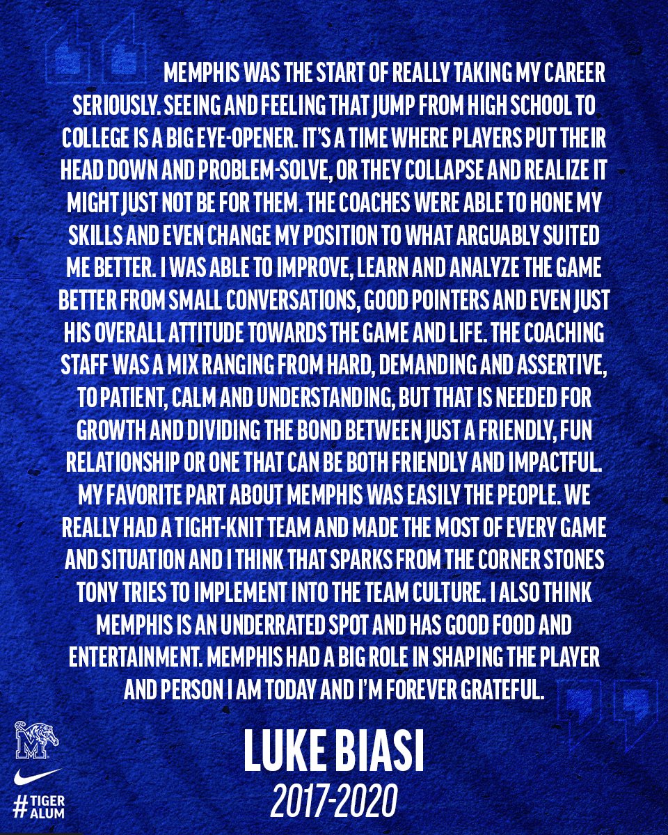 MemphisMSoccer's tweet image. From Memphis to the Pros with @lukebiasi11 ๐ช
Biasi is currently in his fourth season with @RiverhoundsSC helping the club win the USL Championship Playersโ Shield in 2023!
#GoTigersGo | #TigerAlum
