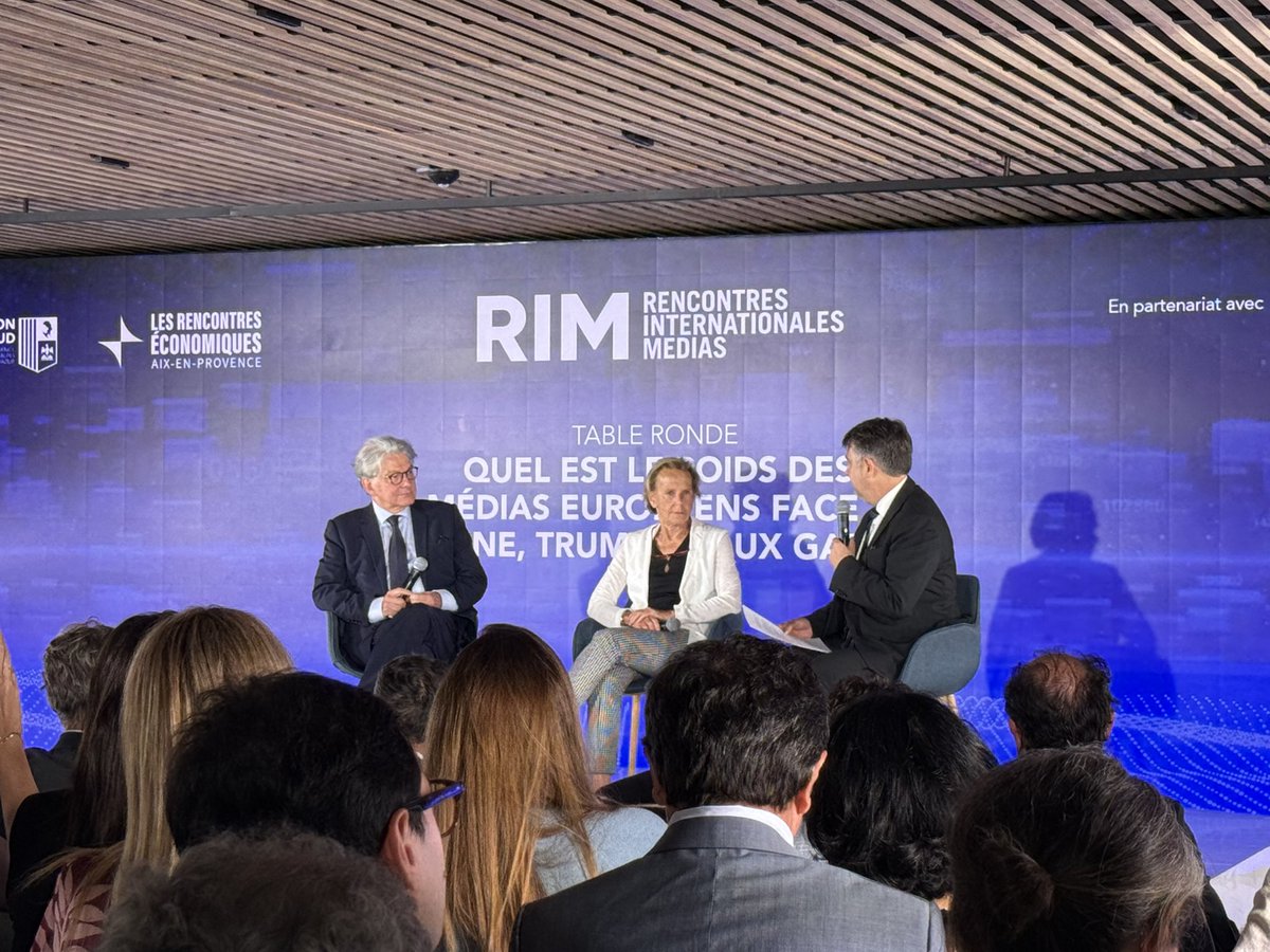 Quentin Bataillon (@qbataillon) on Twitter photo Lancement des Rencontres Internationales des Médias à Marseille. <a href="/cmacgm/">CMA CGM Group</a> est devenu un acteur important des médias et de l’audiovisuel français. Ils contribuent au pluralisme et participent à faire de la France un lieu d’échange mondial de la presse.
#medias #audiovisuel #presse Lancement des Rencontres Internationales des Médias à Marseille. <a href="/cmacgm/">CMA CGM Group</a> est devenu un acteur important des médias et de l’audiovisuel français. Ils contribuent au pluralisme et participent à faire de la France un lieu d’échange mondial de la presse.
#medias #audiovisuel #presse