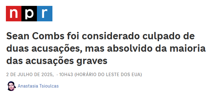 Existe um perfil de influencer de direita aqui no Brasil, aliás, alguns moram lá na matriz, que tem o hábito de falar...

"Ah, se fosse nos EUA (ou aqui nos EUA) a coisa era diferente porque a justiça pipipi pópópó..."

Para eles eu deixo essa imagem, o caso Epstein e o nome de