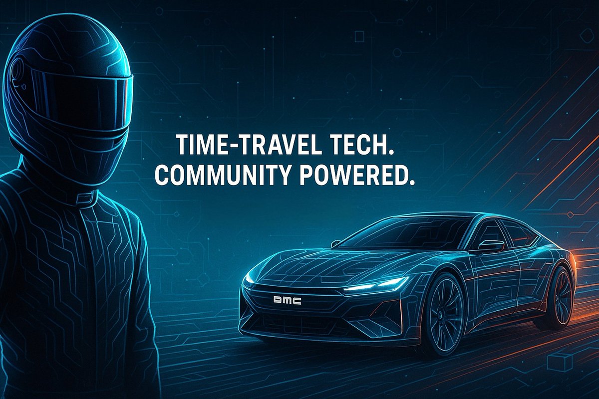 Eke_smartC's tweet photo. @DeLoreanlabs @_StudioMirai @SuiNetwork Rev up your flux compadres! Here’s my #CommunityTakeOverDay banner for @DeLoreanLabs blending F1 speed, DeLorean tech & the unstoppable $DMC ecosystem. 🏎️✨ RT 🔁 + let’s take over the future together..
🚀 #TimeTravelTech #DMC #Web3 https://t.co/eWJNn4hJZv