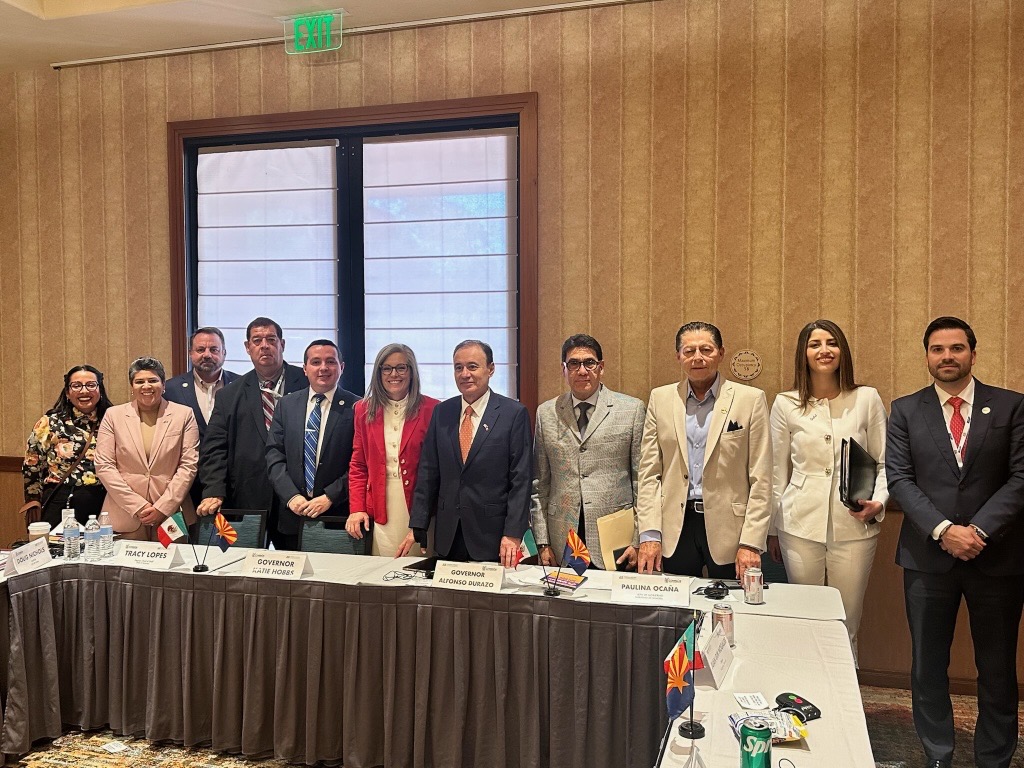 SanLuisAZGov's tweet photo. San Luis leaders joined #AMC2025 to boost binational ties, highlight POE upgrades & push for regional progress! 🇺🇸🤝🇲🇽 #SanLuisAZ #BorderStrong https://t.co/w2bvBz4O3h