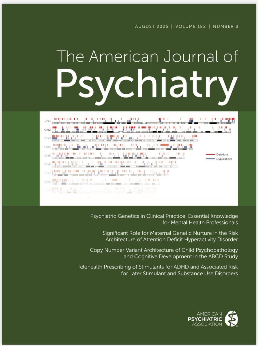 sha_zhiqiang's tweet image. 👏✌️Our new paper is featured on the cover of the American Journal of Psychiatry in August! In this study, we explored the contribution of copy number variants to child psychopathology and cognitive development. Thanks to all co-authors!!
psychiatryonline.org/doi/full/10.11…