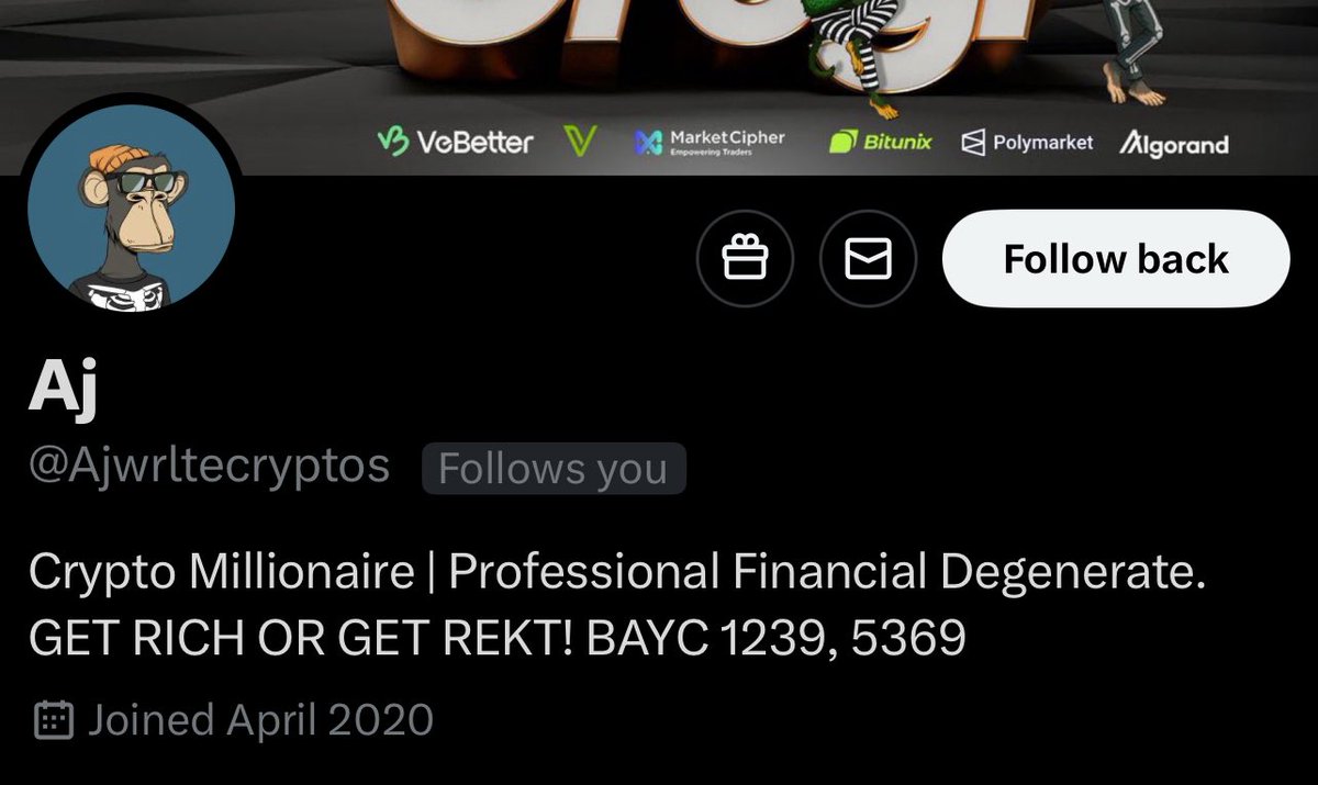 It’s been a few months since a fake influencer account has followed me! Are we back? 😂 Be careful out there! Also, be sure to follow the real <a href="/Ajwritescrypto/">Aj</a> as he is killing it!