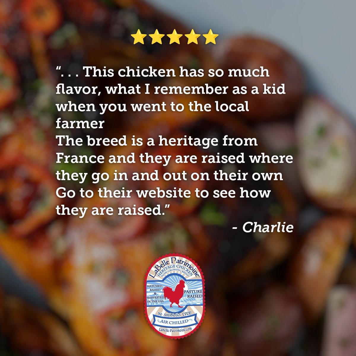 LBPChicken's tweet photo. Check out our website to learn more about our process!

#regenerative #regenerativeagriculture #HeritageChickens#PastureRaisedChicken
#AirchilledChicken#betterchickenproject #grownaspromised #farmtofork #farmtotable #globalanimalpartnership #labellepatrimoine #wholefoods https://t.co/UAku8NUoUc