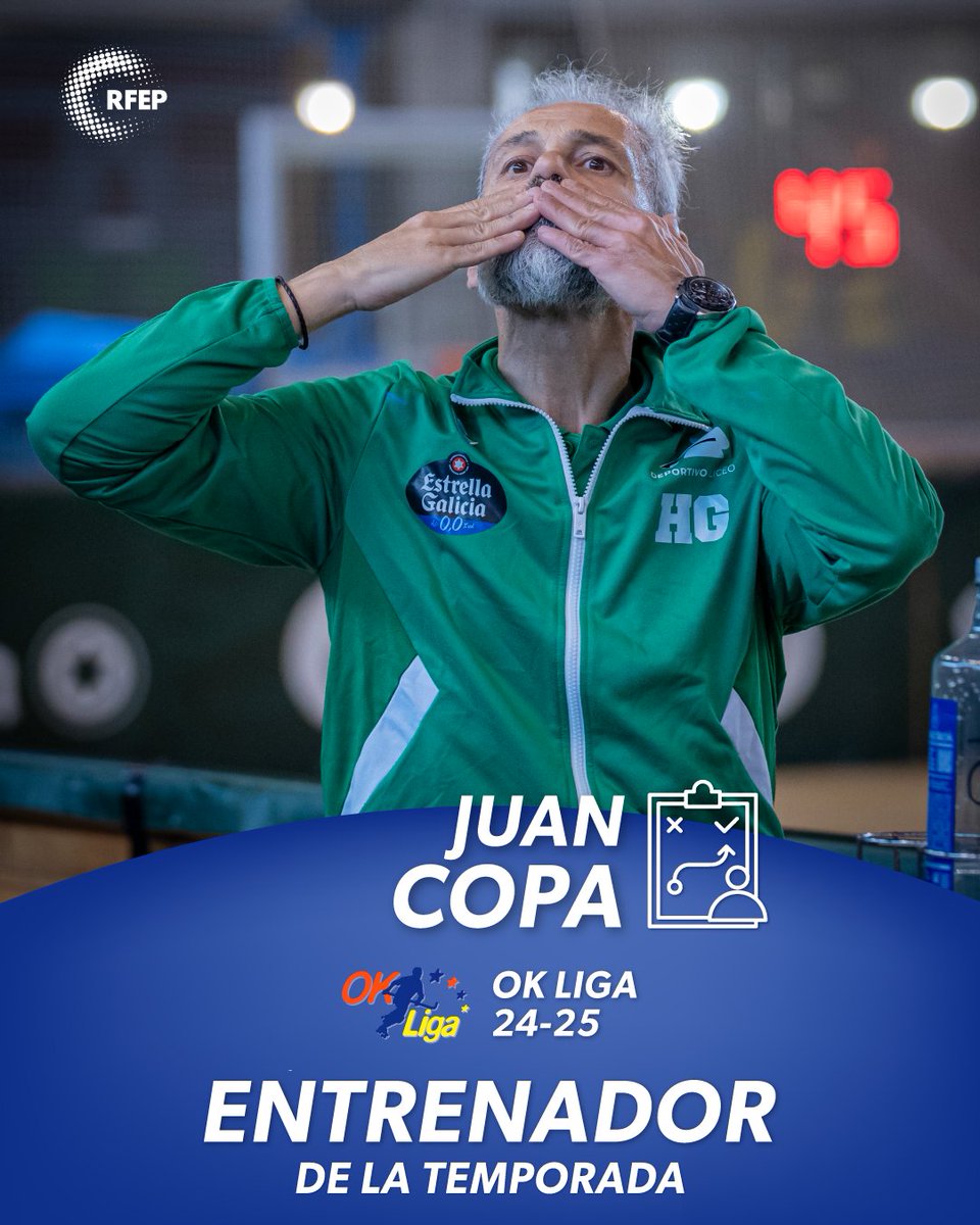 OK Liga (@okliga_oficial) on Twitter photo ๐ ยกJuan Copa, elegido como ๐ฆ๐๐ฃ๐จ๐ซ ๐๐ง๐ญ๐ซ๐๐ง๐๐๐จ๐ซ de la <a href="/okliga_oficial/">OK Liga</a> 24/25!
El tรฉcnico del <a href="/HockeyClubLiceo/">Hockey Club Liceo ๐ฅฌ</a> consigue su tercer galardรณn tras el de las temporadas 21/22 y 22/23 ๐
๐ ยก๐ฌ๐๐๐๐๐๐๐๐๐๐! ๐
#OKLiga ๐ ยกJuan Copa, elegido como ๐ฆ๐๐ฃ๐จ๐ซ ๐๐ง๐ญ๐ซ๐๐ง๐๐๐จ๐ซ de la <a href="/okliga_oficial/">OK Liga</a> 24/25!
El tรฉcnico del <a href="/HockeyClubLiceo/">Hockey Club Liceo ๐ฅฌ</a> consigue su tercer galardรณn tras el de las temporadas 21/22 y 22/23 ๐
๐ ยก๐ฌ๐๐๐๐๐๐๐๐๐๐! ๐
#OKLiga