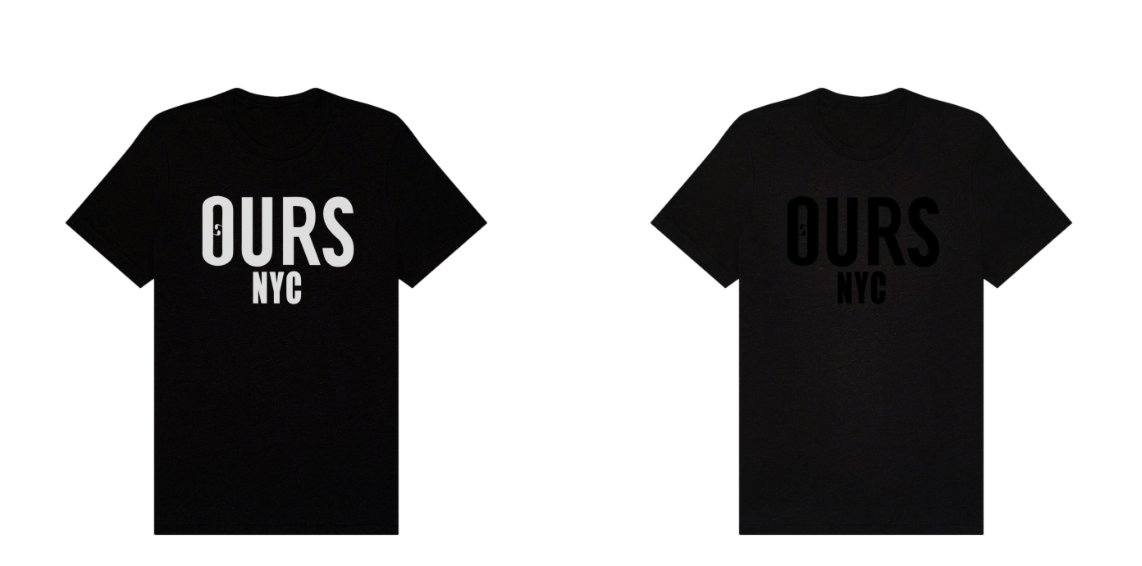 Limited run of OURS NYC tee's on sale now. 

ONLY A FEW LEFT!

ours.net/store/product-…