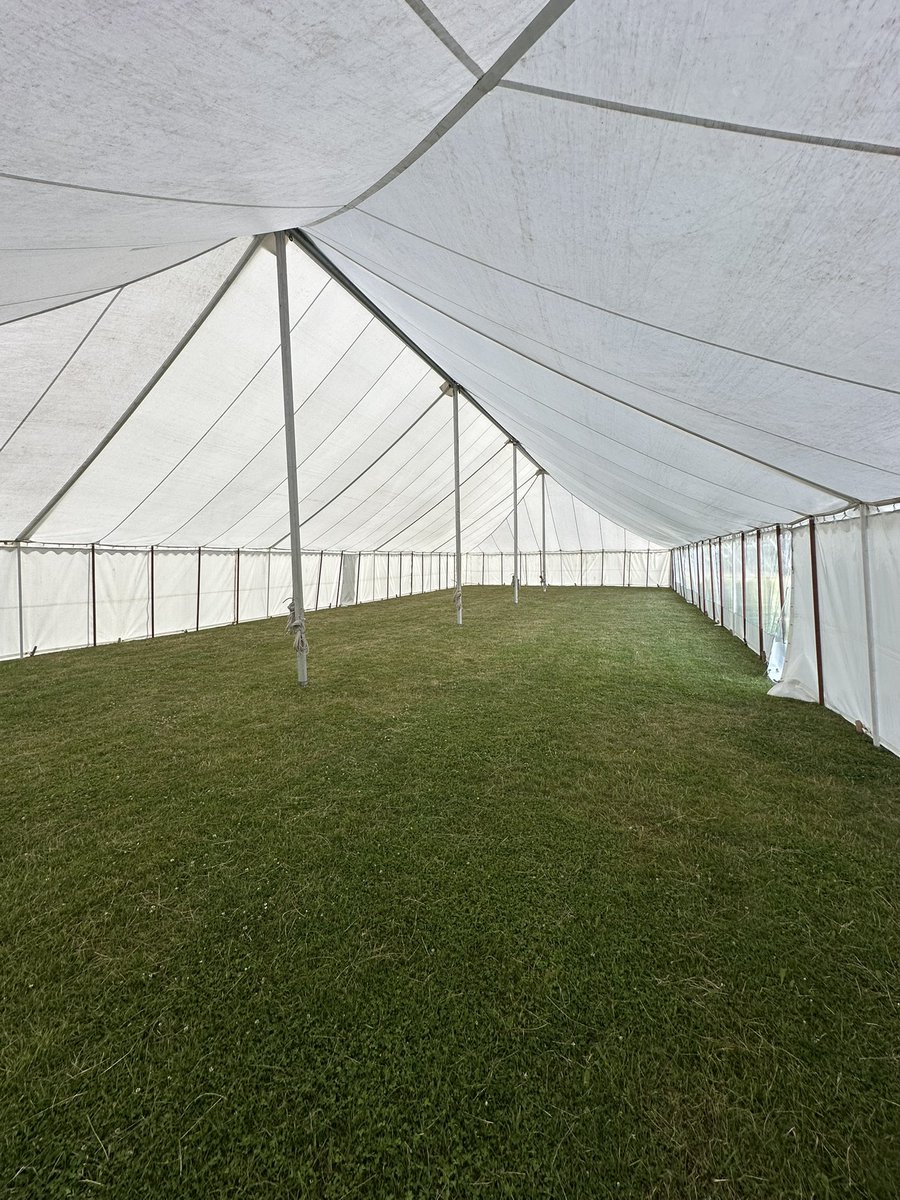 LOTS of extra tent space being created ahead of this weekend! 👀👀