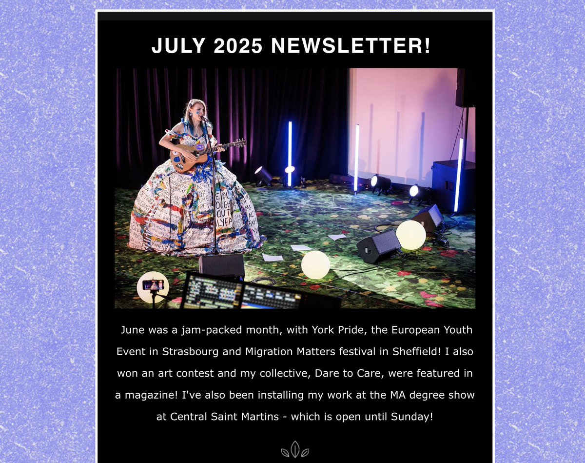 Madeleina Kay 🫐🌺💫 (@madeleinakay) on Twitter photo My July newsletter is out! Read and subscribe here: madeleinakayart.com/so/11PVBW8_1?l… My July newsletter is out! Read and subscribe here: madeleinakayart.com/so/11PVBW8_1?l…