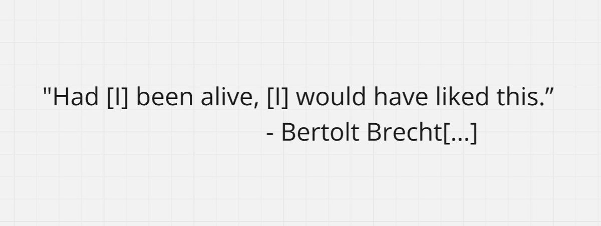 important writer room discussions pt.2  

brechtian thoughts for 1000xRESIST