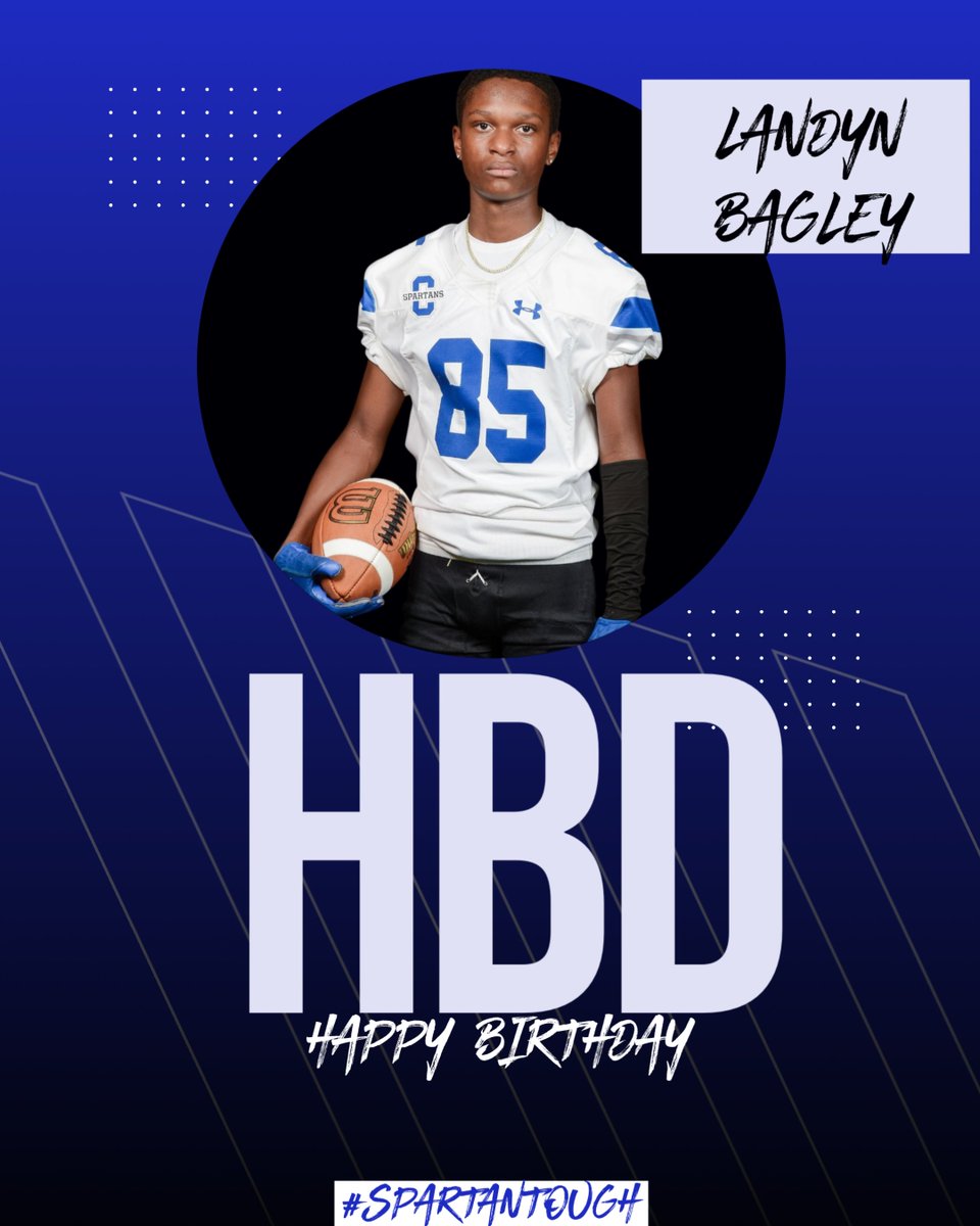 CHSSpartanFB's tweet image. Happy birthday, Landyn Bagley!