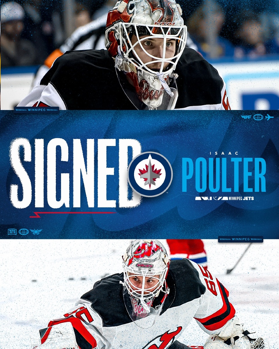 WEARERINK's tweet photo. Poults is heading home!! 👏 #RINKTrained Isaac Poulter just signed a two-way contract with the Winnipeg Jets! Can you say home-town hero 👀 https://t.co/KGDEb6ahbo