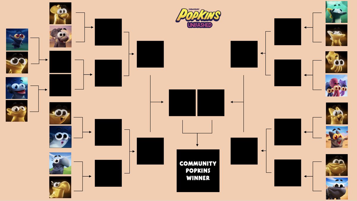 1/Time for a Popkins 1/1 competition to see who is crowned the community winner.  

We will see each species battle it out to find out the communities favourite Popkin.

The first round is below.  Choose your favourite. 👇