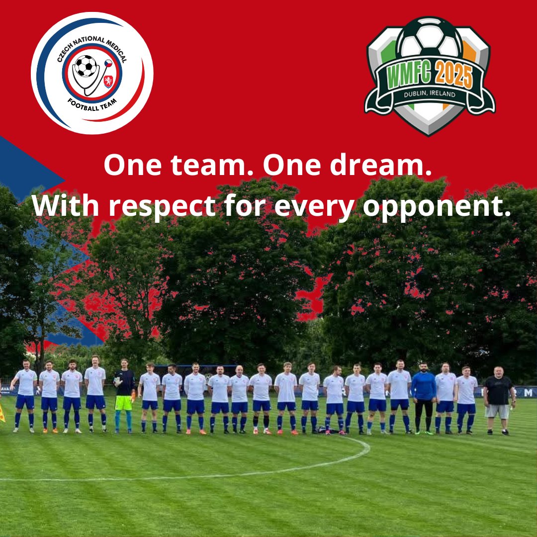 Česká fotbalová reprezentace lékařů tweet media