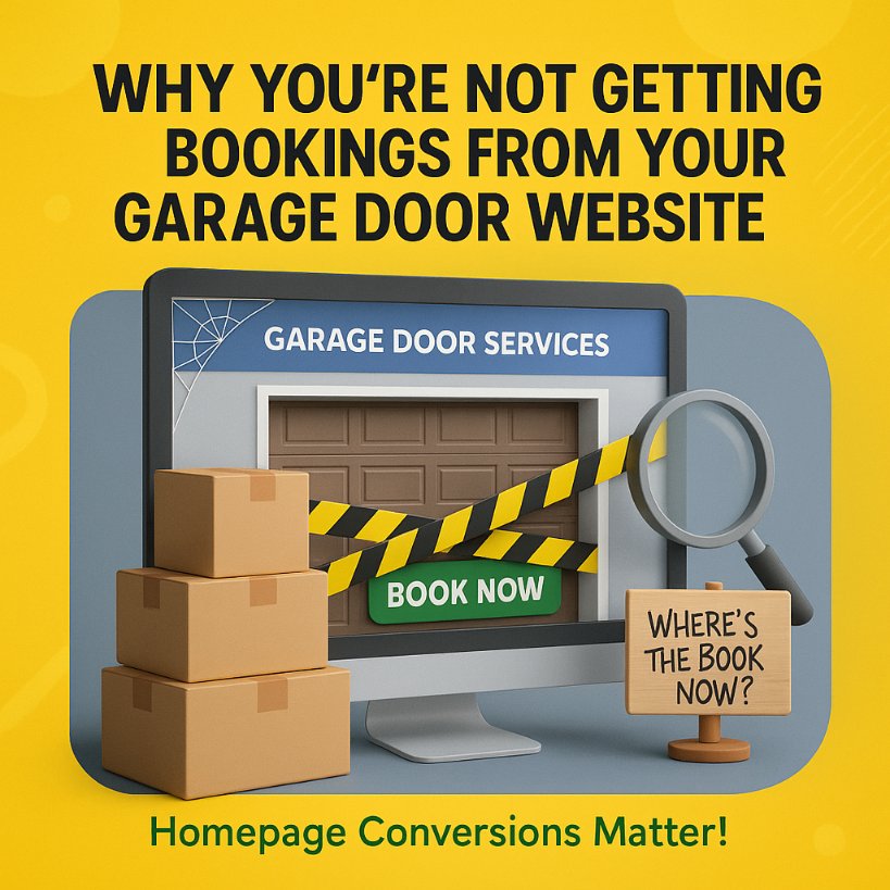 nexanextz's tweet image. Your garage door website isn’t booking jobs?

It’s probably not your service — it’s your homepage.

⚠️ Confusing layout
⚠️ No clear CTA
⚠️ Slow load time
⚠️ No trust signals
Homepage Conversions Matter!
#GarageDoorMarketing #LeadGeneration #ServiceBusinessTips