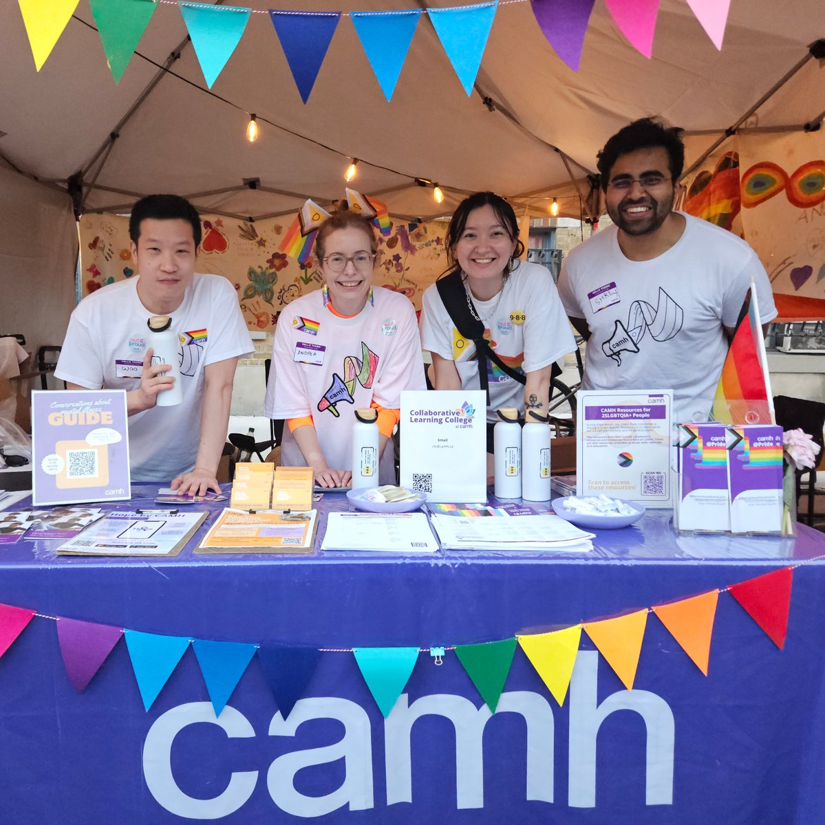 CAMHnews's tweet image. That's a wrap on another successful #PrideTO weekend!
We were #proud to march in the #Pride Parade and host a booth on Church Street.
Thanks to the volunteers for dedicating their time and efforts to making this weekend memorable, successful and fun! 🙏