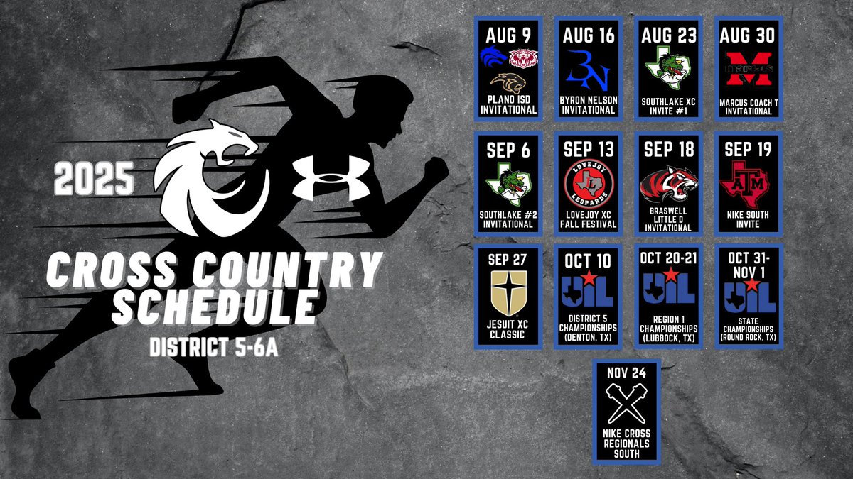 The Cross Country Season is almost here and WE ARE READY! 🏆
MARK YOUR 🗓️ 
#Run4Dylan #HandleHardBetter