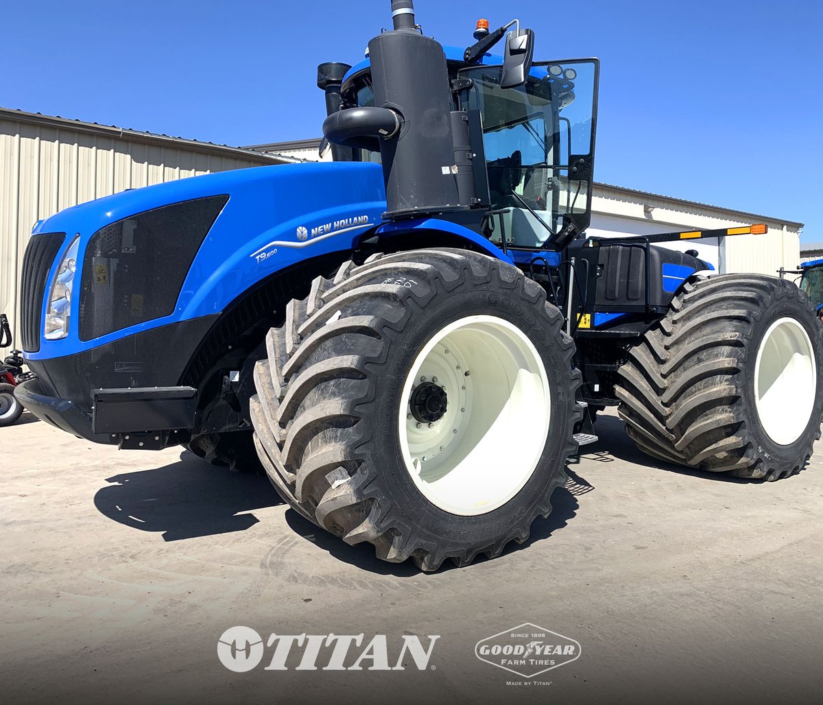 GoodyearFarm's tweet image. This New Holland T9 went full beast mode with our LSW1400/30R46 Optitracs. Track-like performance at a fraction of the cost can be achieved with LSW Super Singles. #LSWtires #GoodyearFarmTires #Optitrac