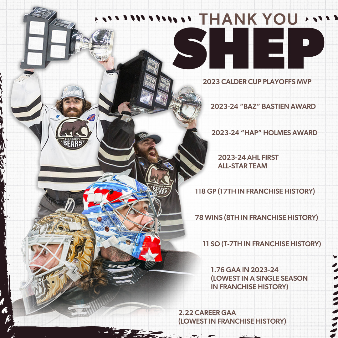 One of the best to ever mind the net in Chocolatetown. Thank you, Shep Daddy.

Wishing you the best with the Senators!