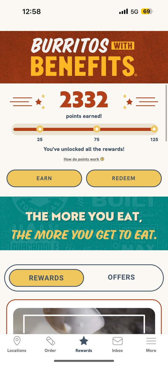 Inflation is a real thing for the middle class. I had 20 free burritos saved up on my <a href="/pancheros/">Pancheros</a> rewards. Every 1$ spent was 1 point earned (tax not included). 100 points, 1 free burrito. With the new points system of 125 points per burrito, I’m being cheated roughly 5 burritos.