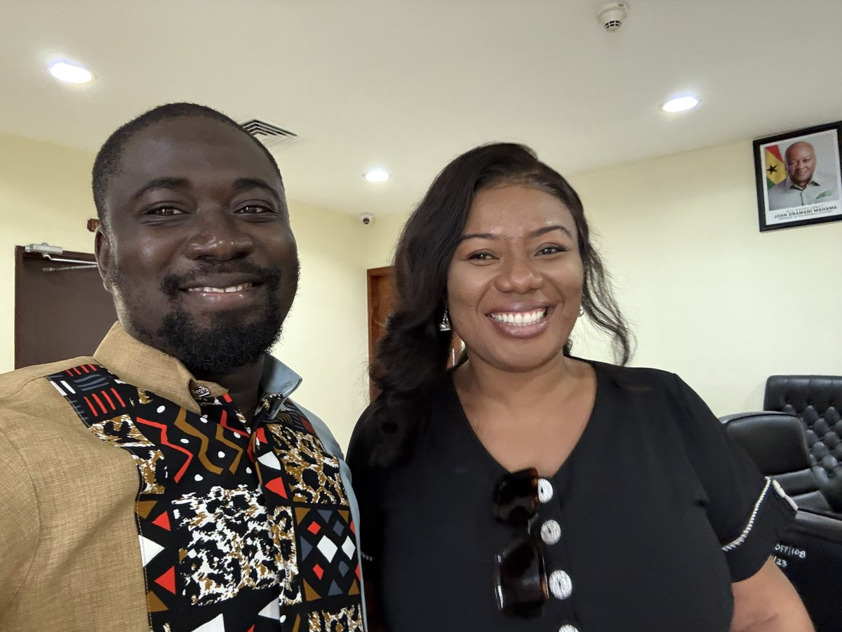 Government communication is in safe hands as Bridget Onyame na onim m’asɛm assumes office as presidential staffer ❤️

Mea me Aba Otoo ❤️