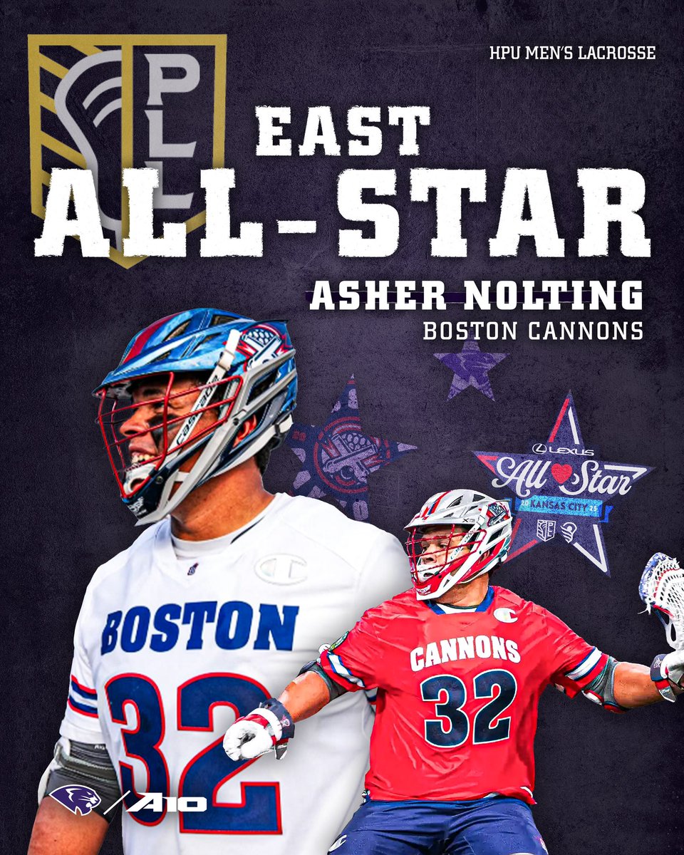 HPUMensLax's tweet image. Our favorite All-Star 👊👏
📺 Tune in on ESPN+ July 5 at 1pm ET
📍 Kansas City, MO
#GoHPU