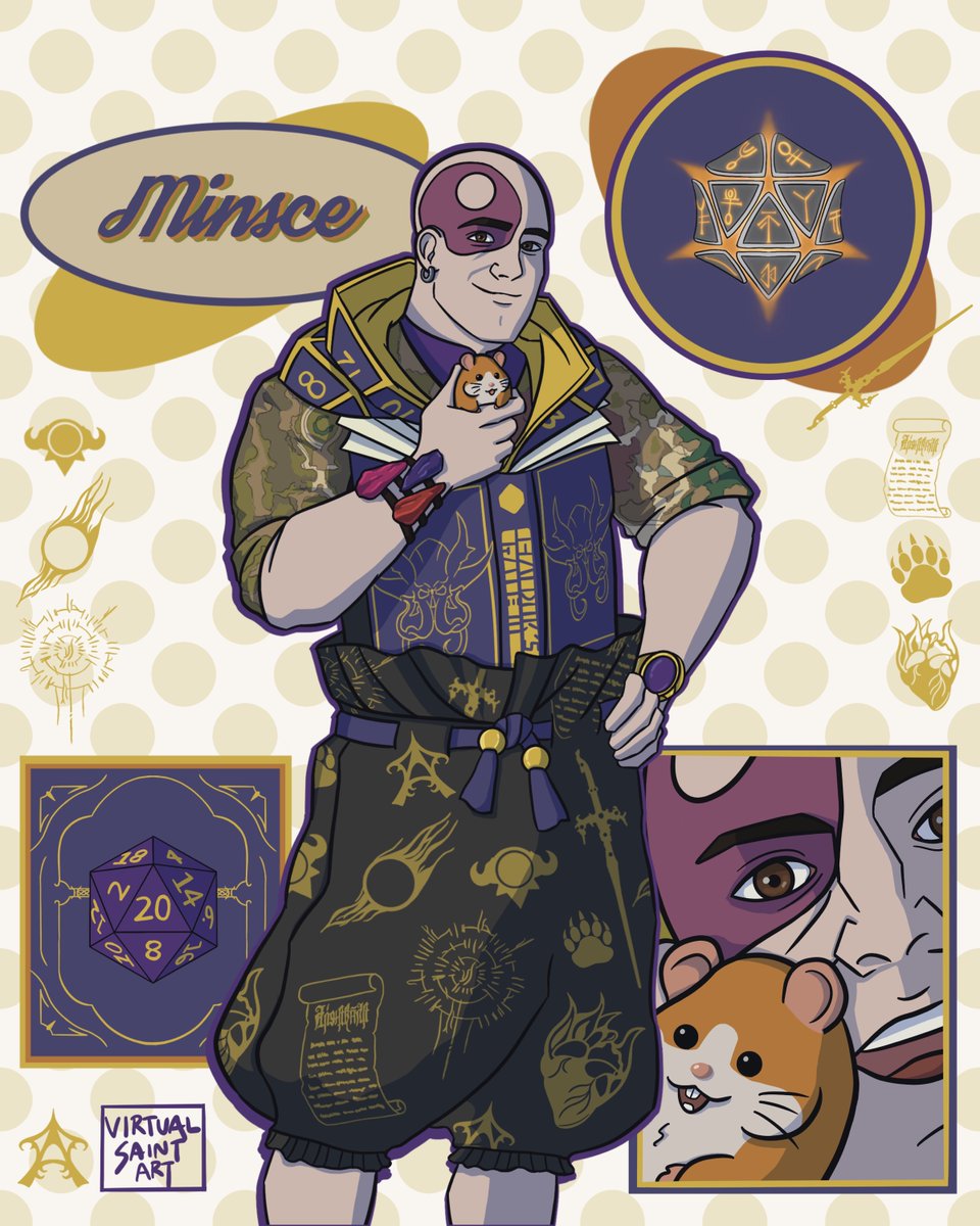 virtualsaintart's tweet image. I present you Minsce! After drawing Drystarion, I had to create this one too. Had so much fun mashing up Chance from Date Everything! and Minsc from BG3, both voiced by Matt Mercer. IG: VirtualSaintArt #dateeverythinggame #dateeverythingchance #minsc #bg3 #bg3fanart #mattmercer