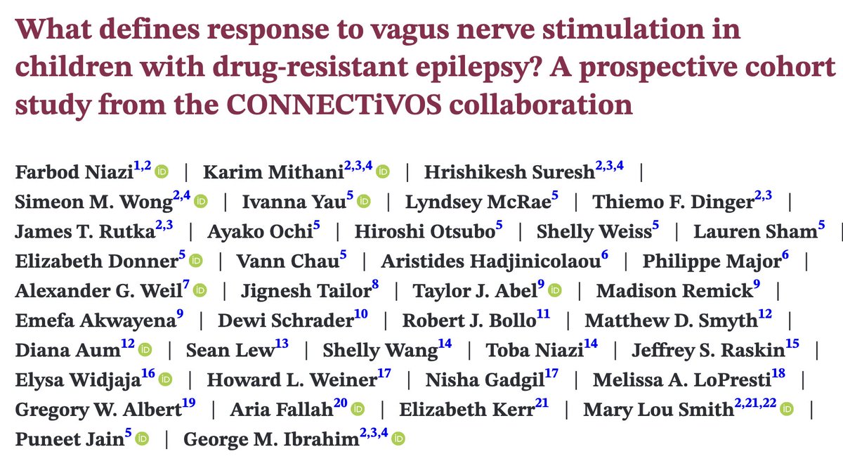 What defines response to #neuromodulation in patients with #epilepsy? 

Our latest paper in <a href="/EpilepsiaJourn/">Epilepsia</a> challenges the notion that the traditional definition of response represents meaningful benefit in children undergoing #VNS for #epilepsy!

Link: shorturl.at/LD8vT