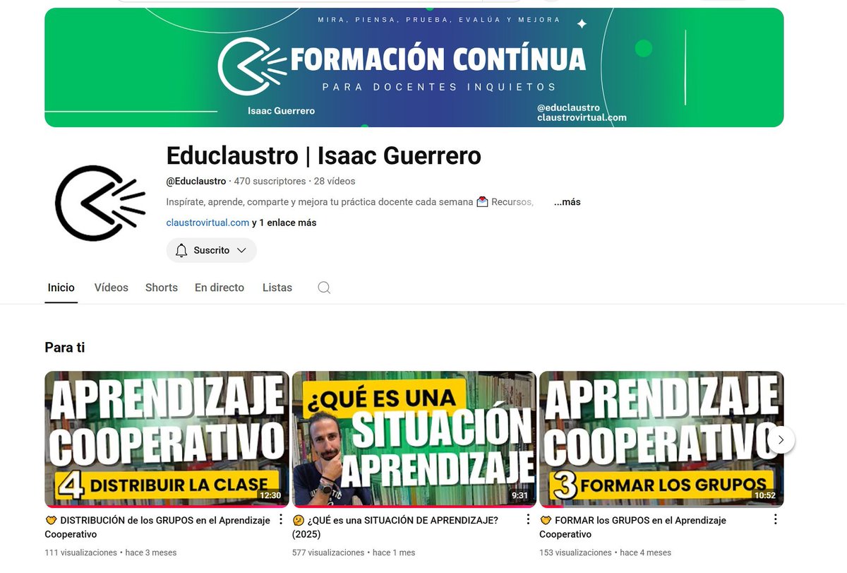 Isaac Guerrero (@isaacguerrerop) on Twitter photo 🧠 ¿Quieres seguir formándote este verano?
➡ Una posible opción es con el canal del <a href="/educlaustro/">Educlaustro | Boletín educativo</a>
🎒 Te cuento todo lo que tienes por ahí... ¡Y durante este verano más! 🚀 🧠 ¿Quieres seguir formándote este verano?
➡ Una posible opción es con el canal del <a href="/educlaustro/">Educlaustro | Boletín educativo</a>
🎒 Te cuento todo lo que tienes por ahí... ¡Y durante este verano más! 🚀