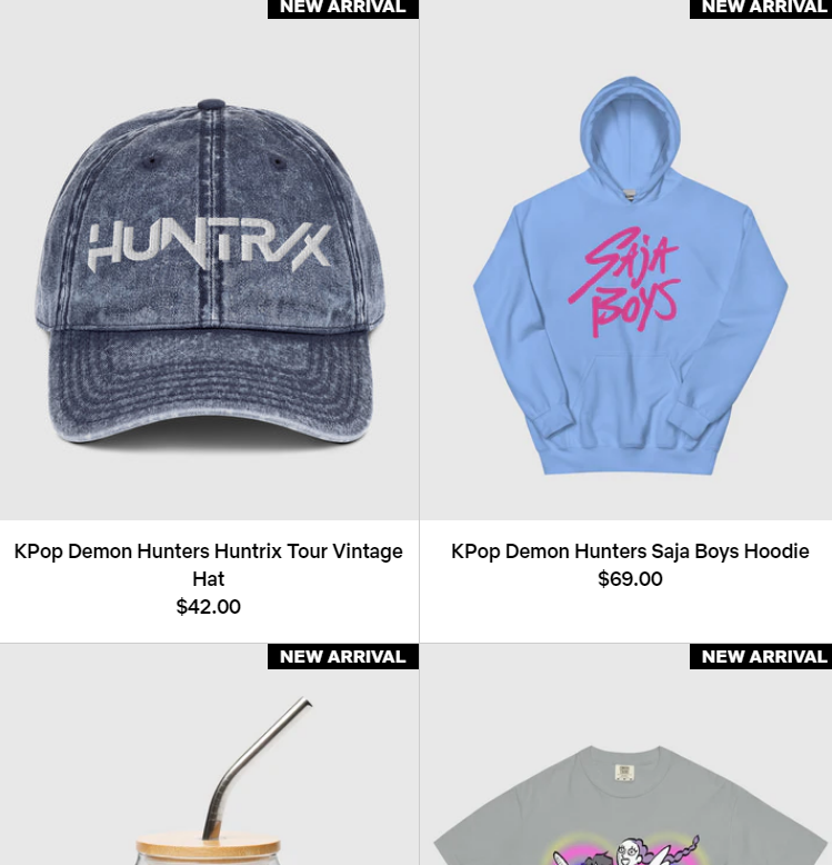 WordsWhimsy's tweet photo. @netflix  Come on, Netflix. What's with the prices for the KPop Demon Hunters merch? $42 for a poster, $49 for a phone case,  $42 for a HAT. Are you serious??? https://t.co/cWlVF1xGgn