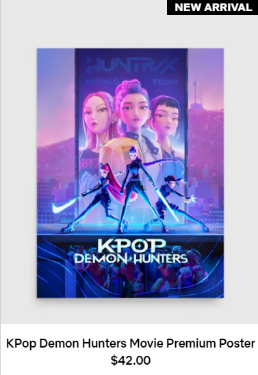 WordsWhimsy's tweet photo. @netflix  Come on, Netflix. What's with the prices for the KPop Demon Hunters merch? $42 for a poster, $49 for a phone case,  $42 for a HAT. Are you serious??? https://t.co/cWlVF1xGgn