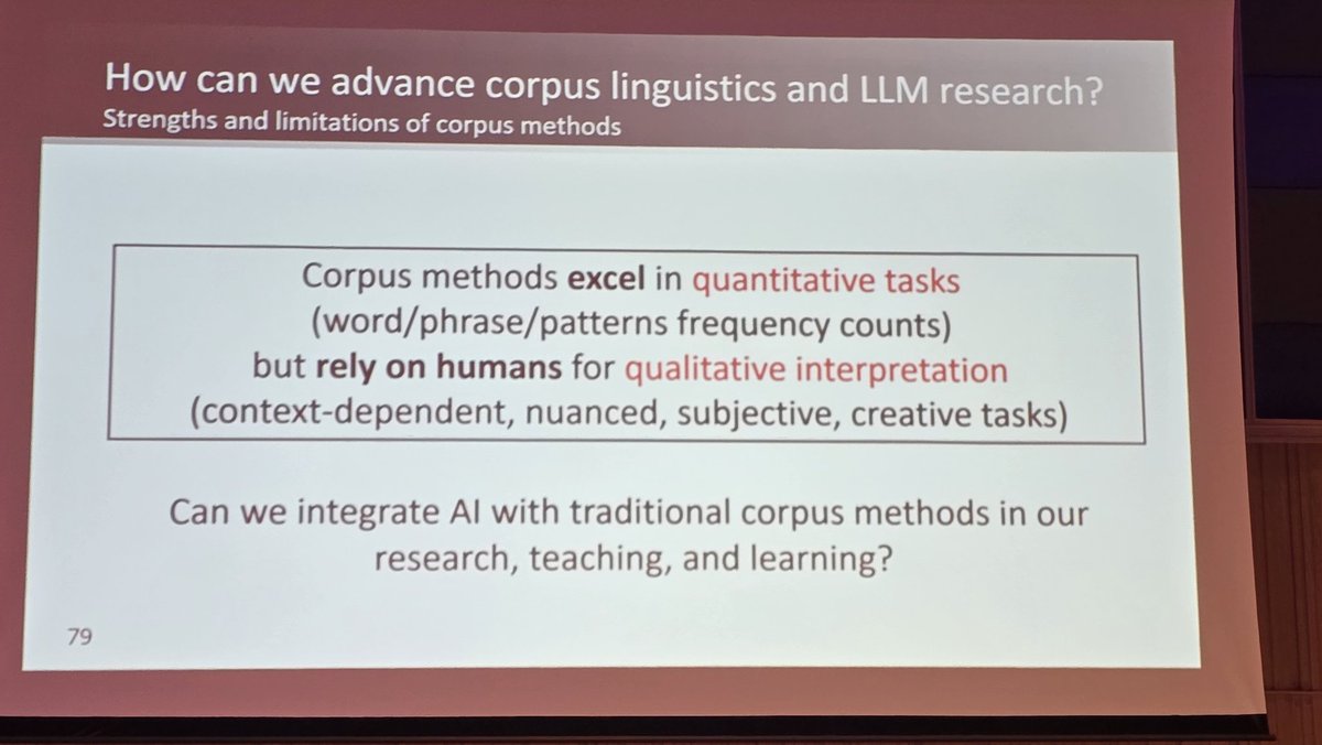 Basim Alamri (@balamri17) on Twitter photo A thought-provoking plenary:
Anthony explored questions about LLM & AI by building on insights gained from over half a century of corpus linguistics research combined with knowledge of machine learning, natural language processing, and
recent AI innovations.
<a href="/antlabjp/">Laurence Anthony</a>
#cl2025 A thought-provoking plenary:
Anthony explored questions about LLM & AI by building on insights gained from over half a century of corpus linguistics research combined with knowledge of machine learning, natural language processing, and
recent AI innovations.
<a href="/antlabjp/">Laurence Anthony</a>
#cl2025