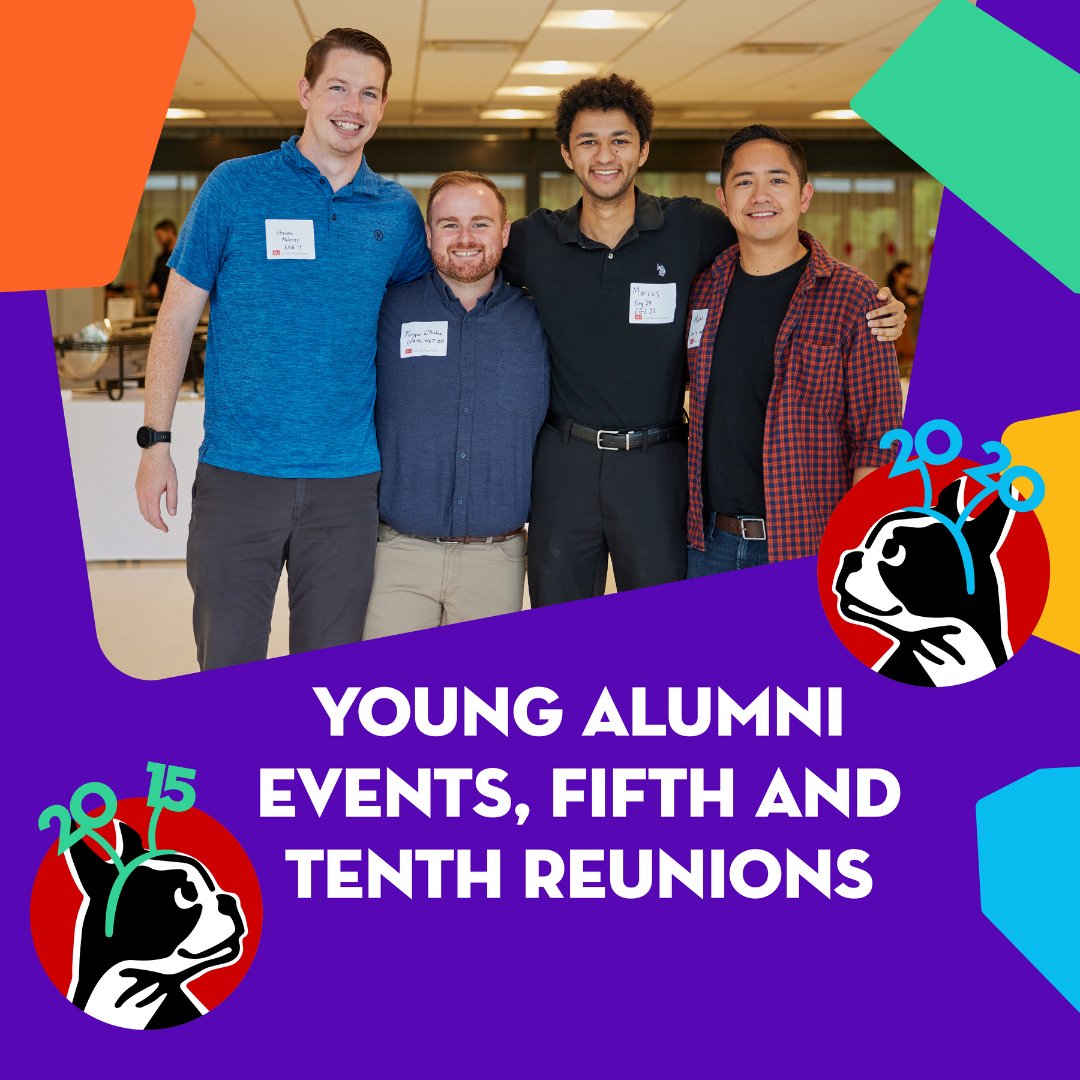 Looking for the perfect Alumni Weekend 2025 itinerary? September 25–28, join your fellow Terriers on campus for the Back to BU Beach Festival, Trivia Night at Sunset Cantina, and more! There's something for everyone ❤️🐾 

Register now ➡️ spr.ly/60174YfRU