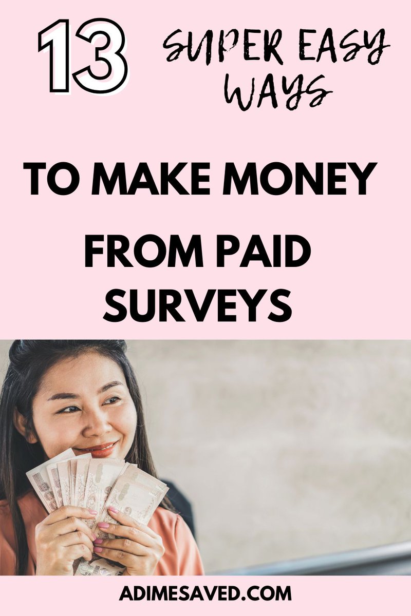 Want to earn money every month by taking paid online surveys for cash?

Check out these best-paid survey sites that pay the most. These paid surveys legit give you money. Earn money from paid surveys at home or at work, or make money from paid surveys adimesaved.com/earn-money-fro…