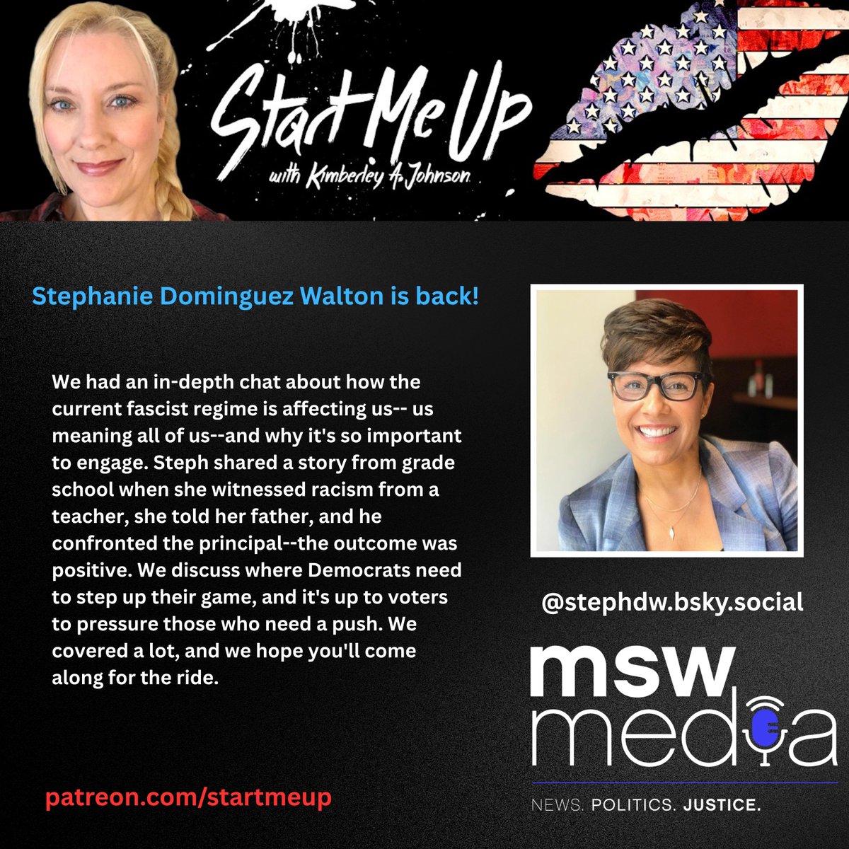 MSW Media (@mswmediapods) on Twitter photo ICYMI: #StartMeUp 👅 podcast with <a href="/AuthorKimberley/">Kimberley Johnson</a> #MSWMedia
Listen: patreon.com/posts/133122115 ICYMI: #StartMeUp 👅 podcast with <a href="/AuthorKimberley/">Kimberley Johnson</a> #MSWMedia
Listen: patreon.com/posts/133122115