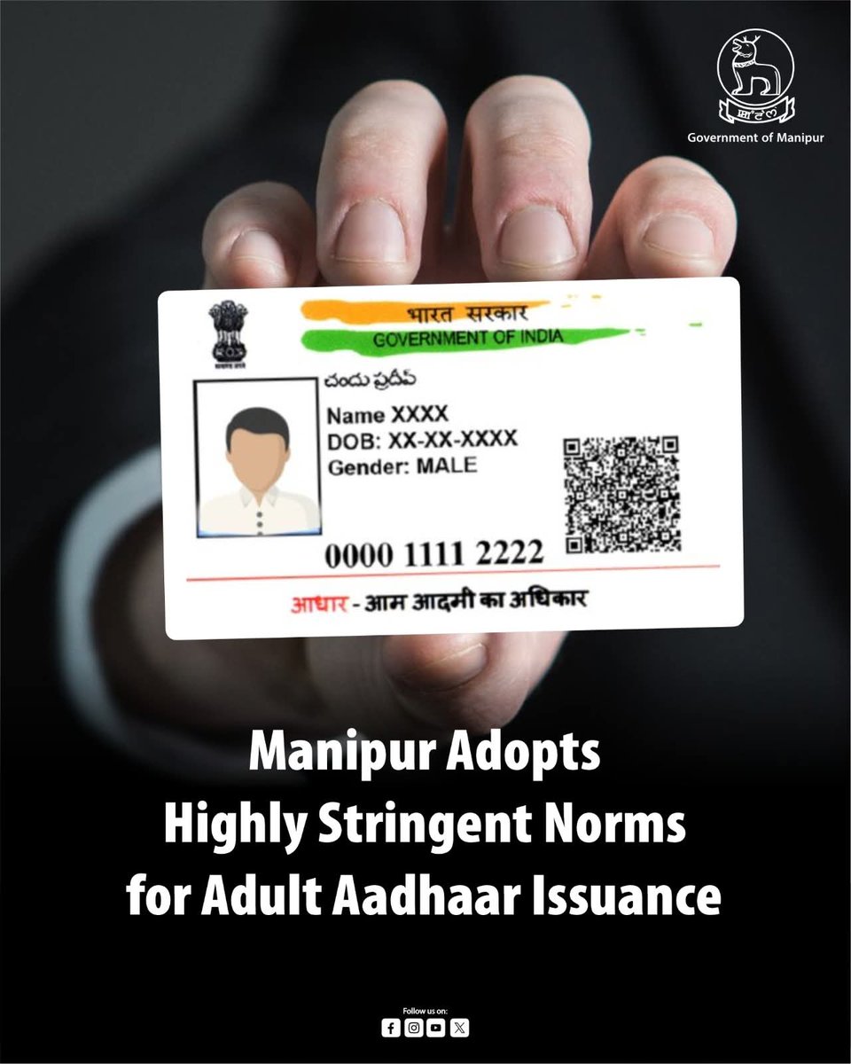 MaharajaManipur's tweet image. Indigenous people of Manipur including Fmr CM @NBirenSingh warmly welcome State Govt 's Step to strengthen Aadhaar Issuance Process for safeguarding Identity & Integrity of Indigenous People & stressed StrictCompliance with ILP provisions to prevent unauthorised settlements.