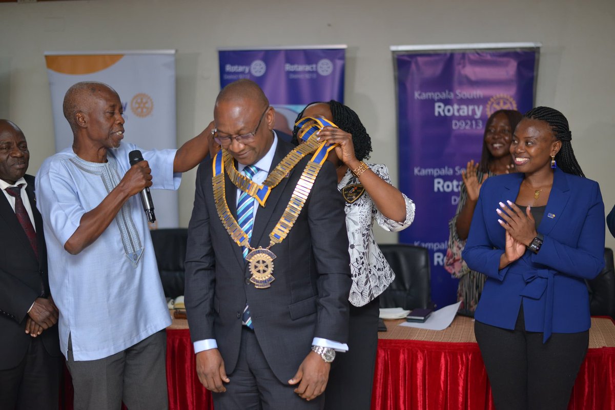 John Magezi Ndamira (@dgmagezijohn) on Twitter photo On Monday, I witnessed the inspiring handover of leadership in our District <a href="/rotaryd9213/">Rotary District 9213</a> as DG <a href="/NkutuAnne/">Anne Nkutu</a> & her magic team passed the torch to DG <a href="/GKitakule/">Geoffrey M. Kitakule</a> . 🌟
Congrats IPDG Anne on a year well served, a phenomenal year ahead as we #UniteForGood! DG Geoffrey 💛 #Rotary9213 On Monday, I witnessed the inspiring handover of leadership in our District <a href="/rotaryd9213/">Rotary District 9213</a> as DG <a href="/NkutuAnne/">Anne Nkutu</a> & her magic team passed the torch to DG <a href="/GKitakule/">Geoffrey M. Kitakule</a> . 🌟
Congrats IPDG Anne on a year well served, a phenomenal year ahead as we #UniteForGood! DG Geoffrey 💛 #Rotary9213
